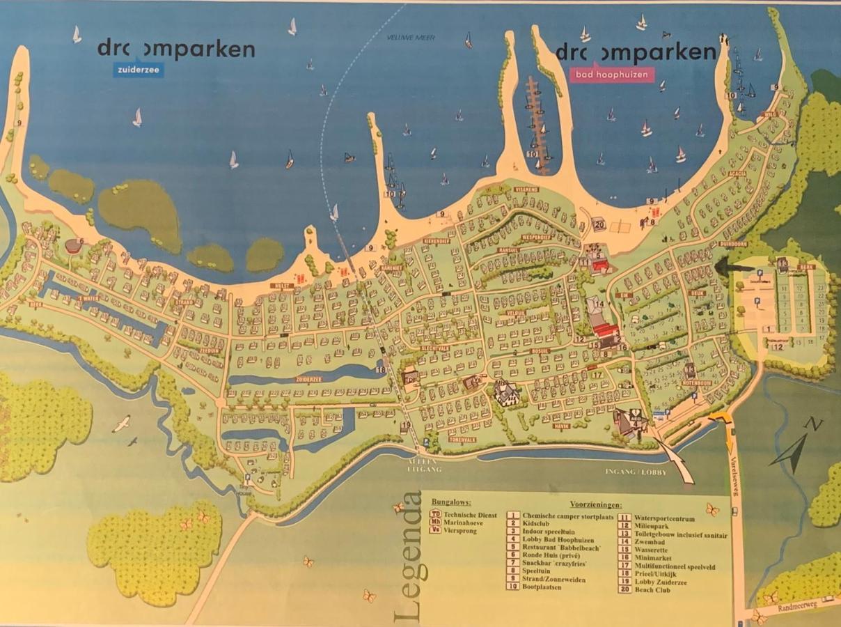 Badhoophuizen 6-Per Bungalow Veluwemeer Trampoline Hulshorst Eksteriør billede