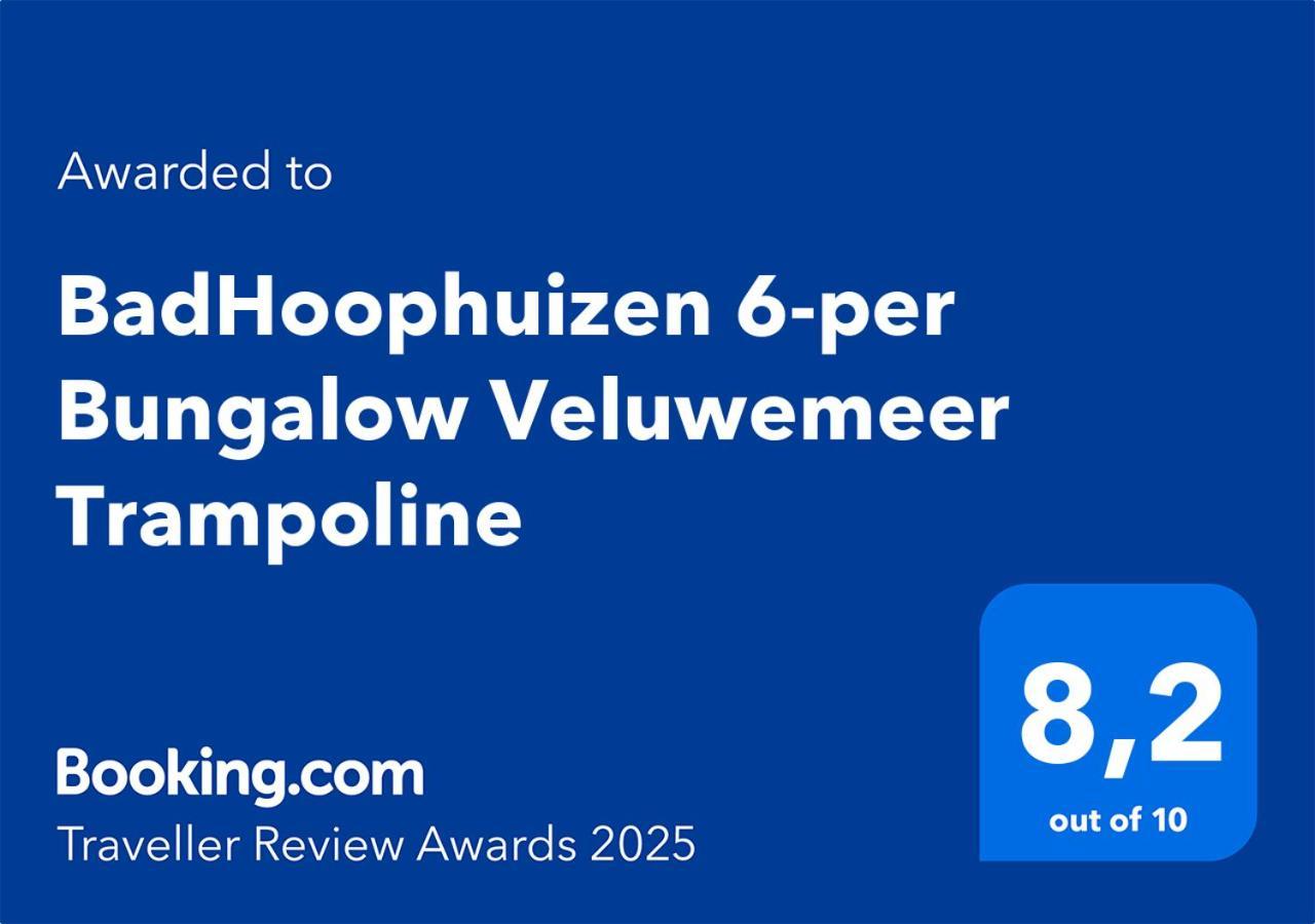 Badhoophuizen 6-Per Bungalow Veluwemeer Trampoline Hulshorst Eksteriør billede